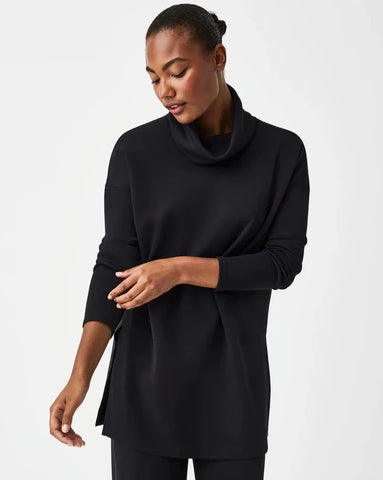 Spanx Airessentials Turtleneck Tunic - Very Black