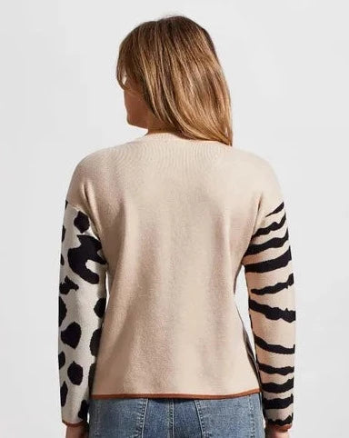 Tribal V-Neck Sweater - Cashmere