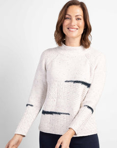 Habitat Harvest Mix Sweater - Black/Cream