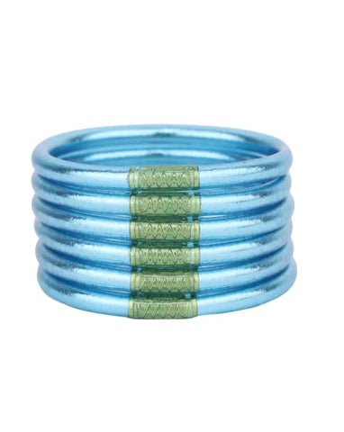 BUDHA GIRL All Weather Bangles - Azure