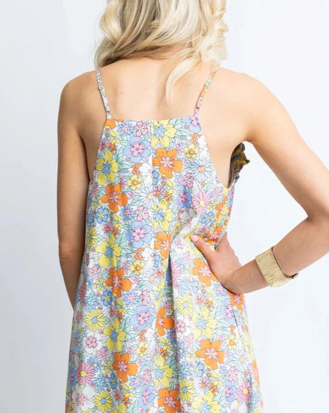 KARLIE London Floral Ruffle Maxi Dress - Multi Mix