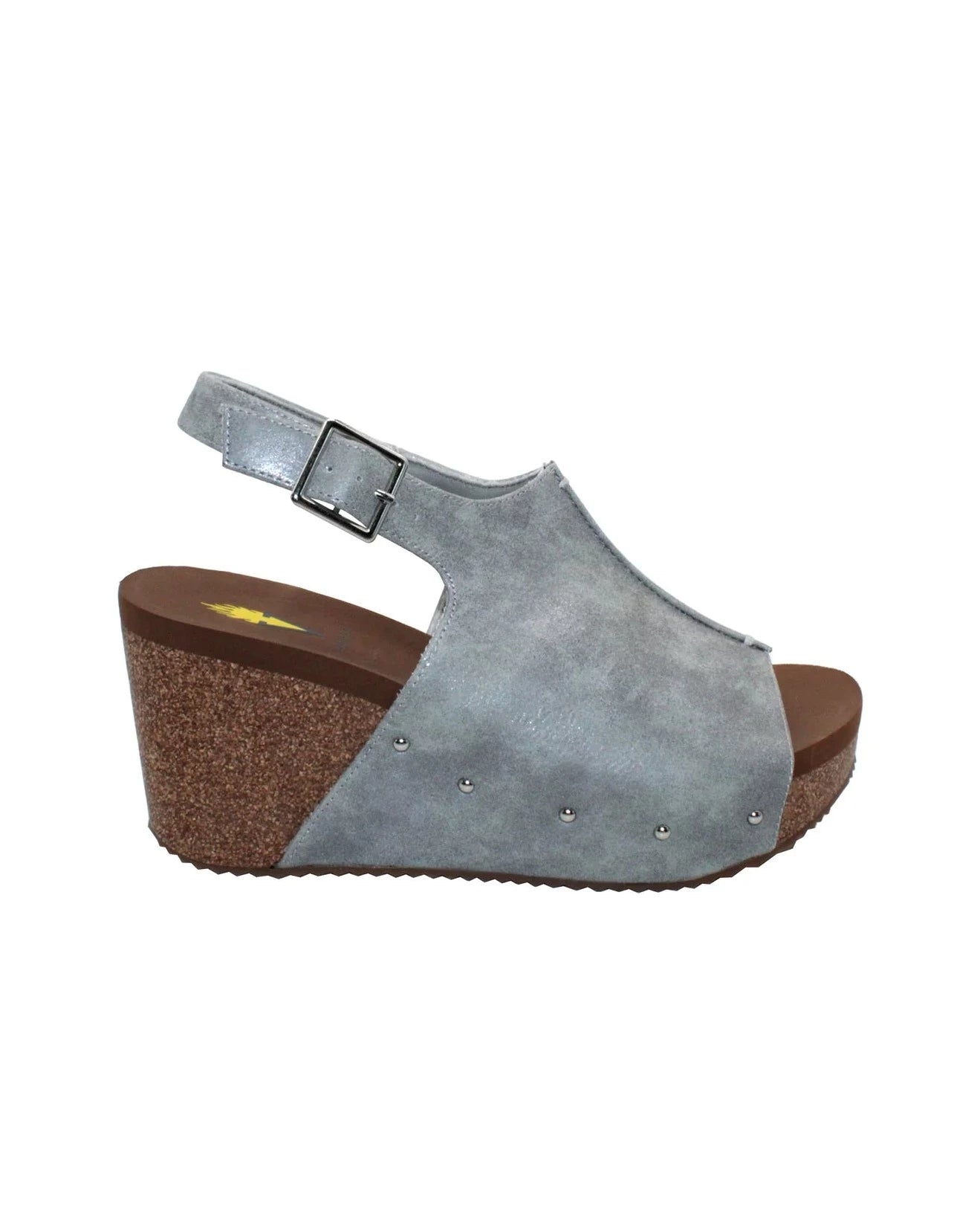 Volatile Division Wedge Sandals - Grey