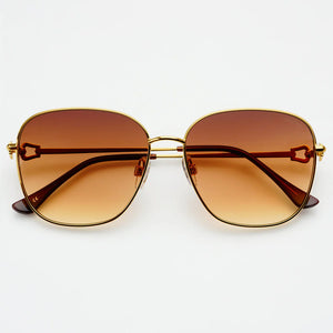 FREYRS Lea Sunglasses - Gold/Brown