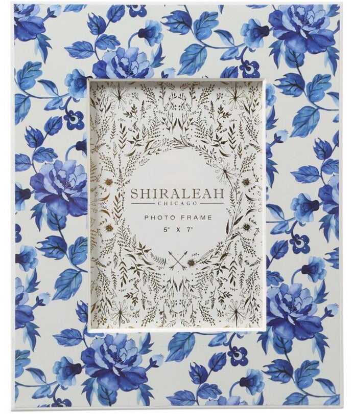 Shiraleah Eden Floral 5x7 Frame - Blue