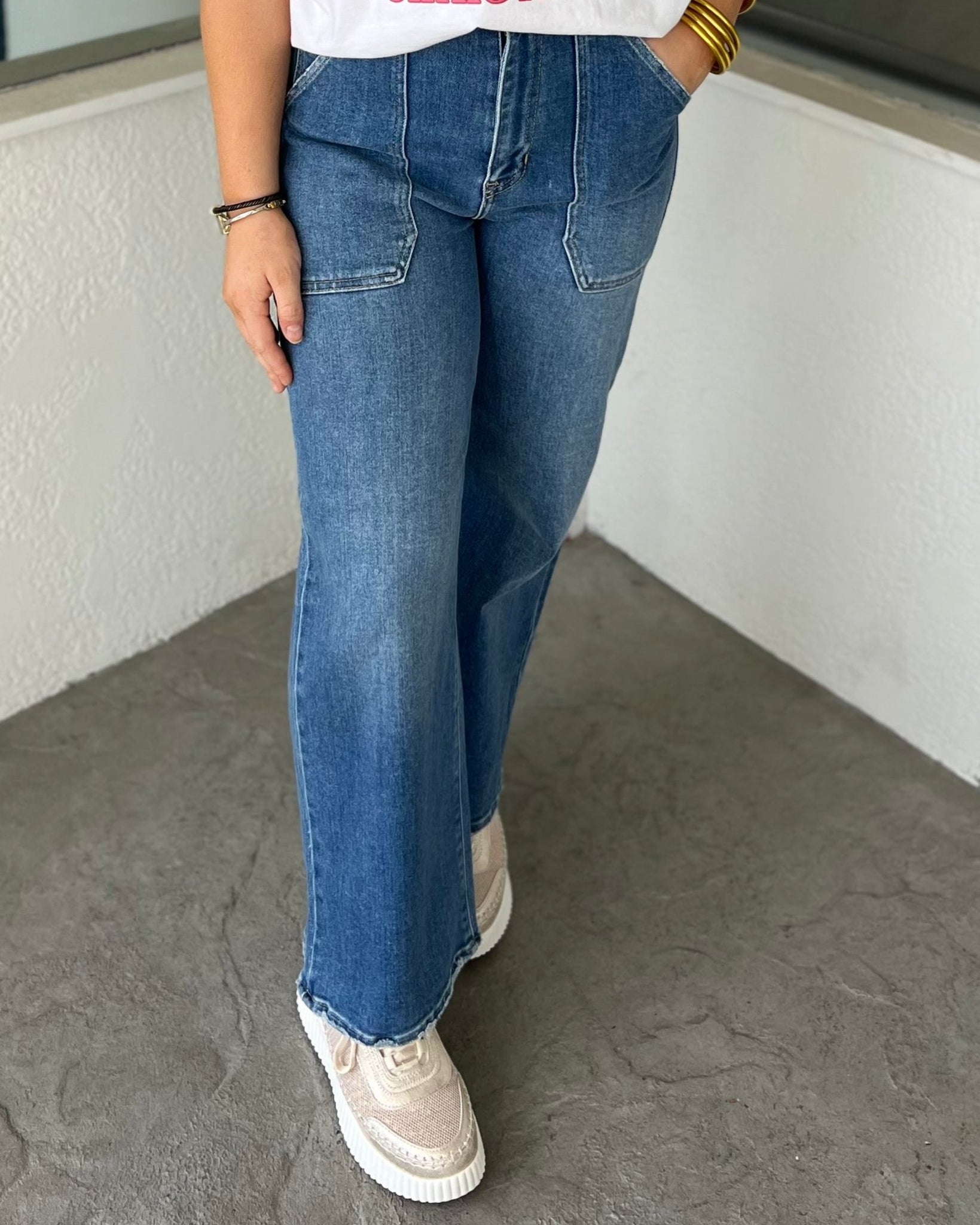 JBD Cargo Pocket Wide Leg Jean