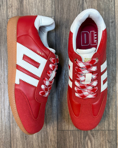 DIRTY LAUNDRY TRACKSTAR SNEAKER - RED