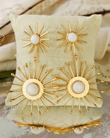 TJD Starburst Statement Earrings