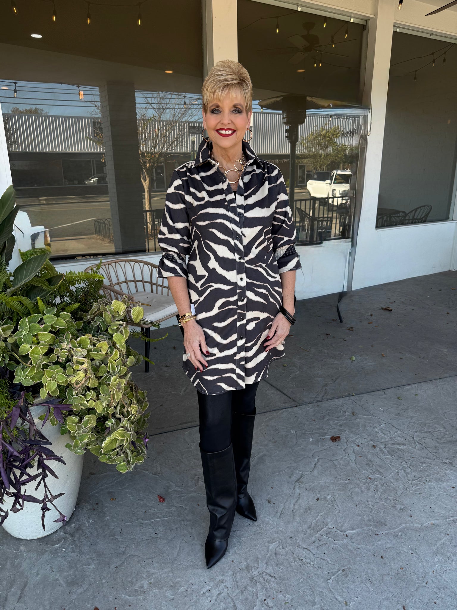 BOHO CHIC SUEDE DRESS - ANIMAL