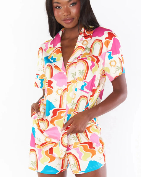 MuMu Sunday Morning Sleep Set - Rainbow Island Knit