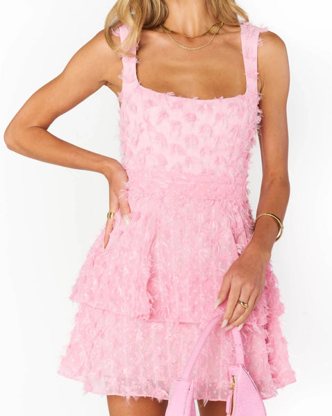 Show Me Your Mumu Meg Mini Dress - Pink Eyelash