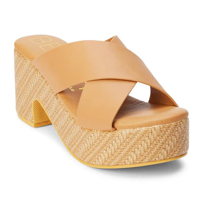 BEACH Nellie Platform Heel - Tan