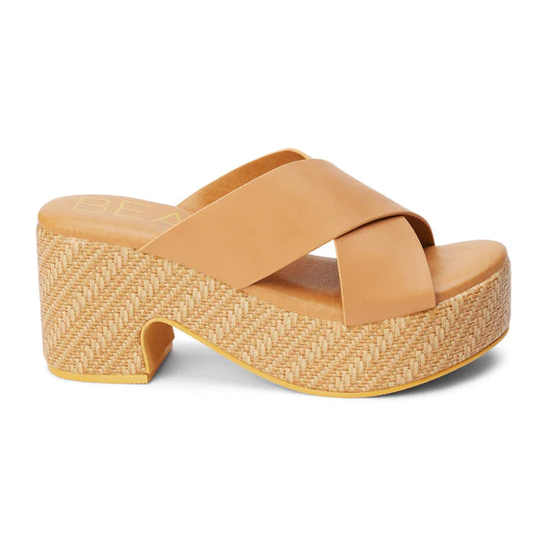 BEACH Nellie Platform Heel - Tan