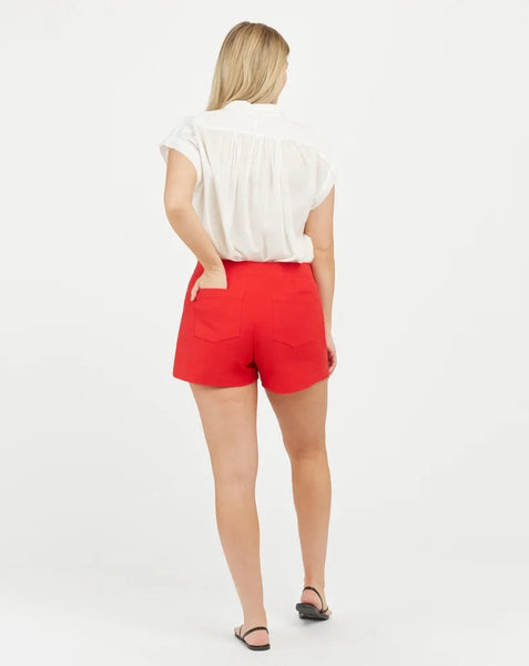 Spanx On-the-Go Shorts 4" - True Red