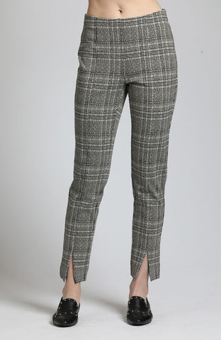 APNY | Ponte Pull-On Pant w/ Split Hem - Black/Cream