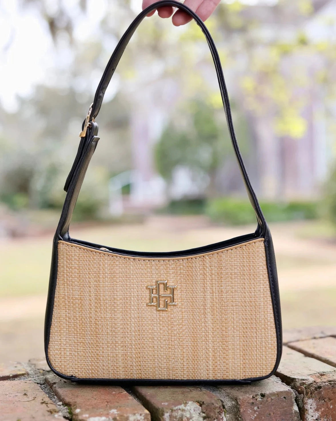 CAROLINE HILL Jude Straw Handbag