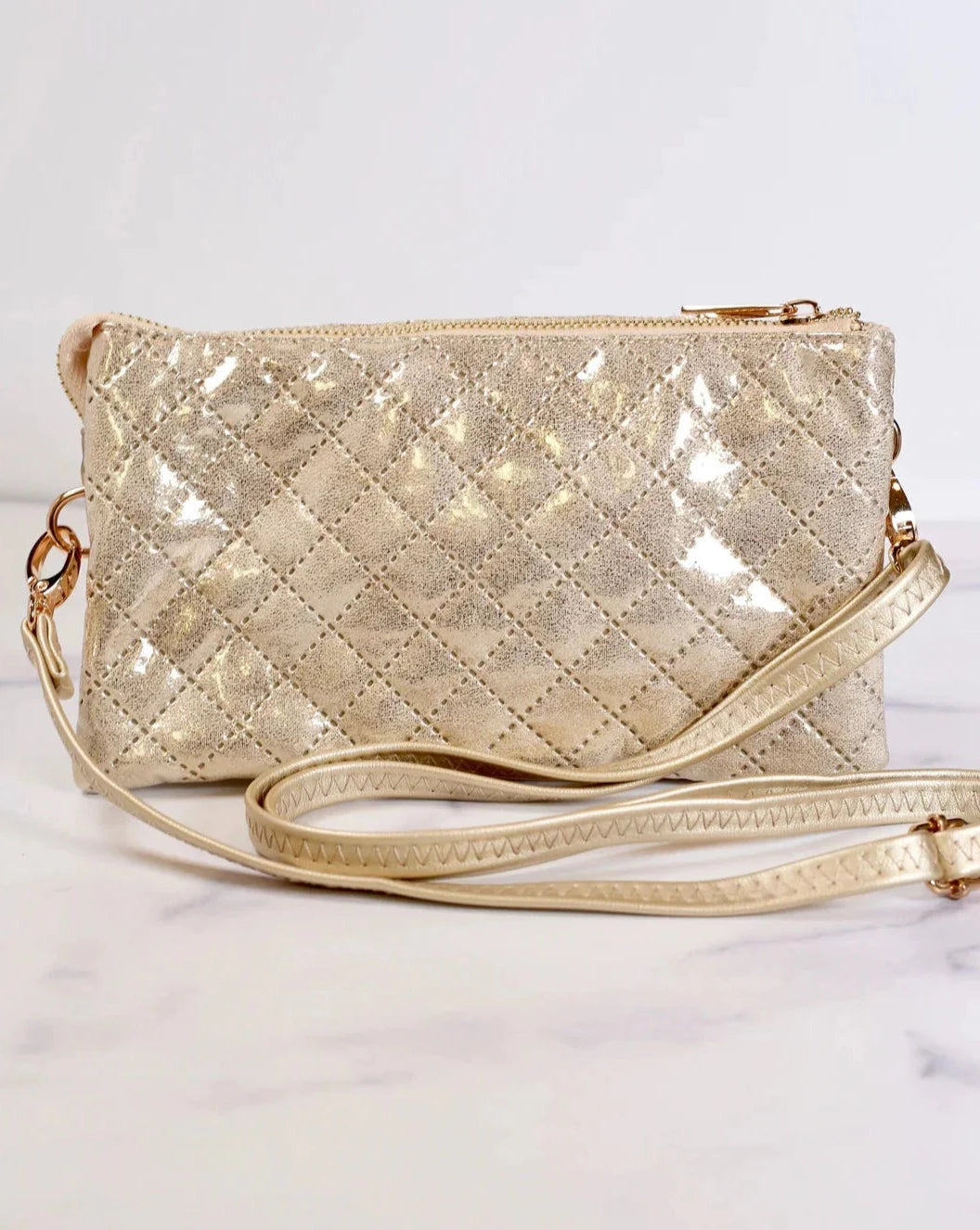 Liz Custom Collection Crossbody Bag - Champagne Pop