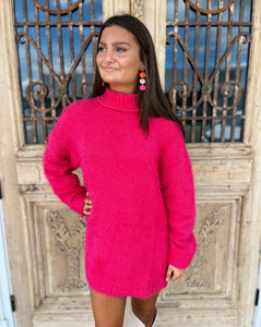 MuMu Timmy Tunic Sweater - Pink Rose Knit