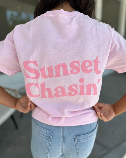 SUNKISSED COCONUT Sunset Chasin' Tee - Light Pink
