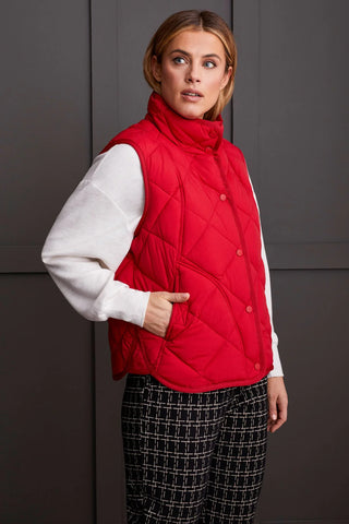 TRIBAL | Quilted A-Line Puffer Vest