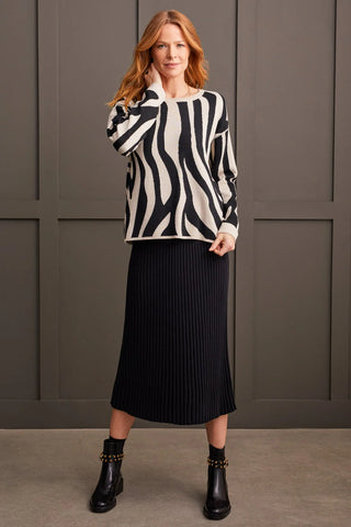 TRIBAL | Cotton Crew Neck Sweater