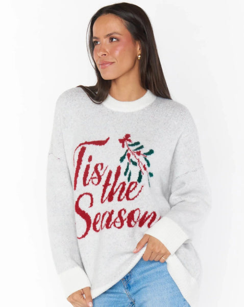 Show Me Your Mumu Classic Crewneck Sweater - Season Graphic Knit