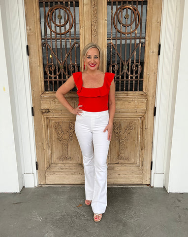 MuMu Rochelle Bodysuit - Red