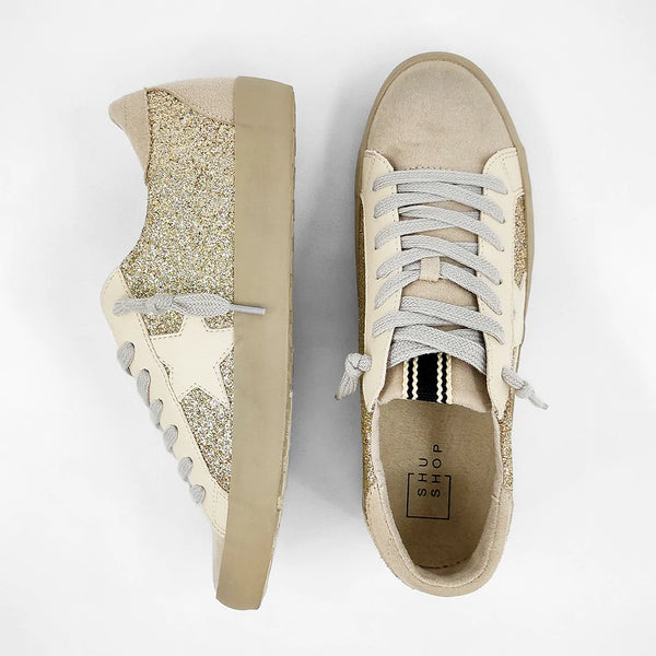 ShuShop Paula Sneaker - Gold Glitter