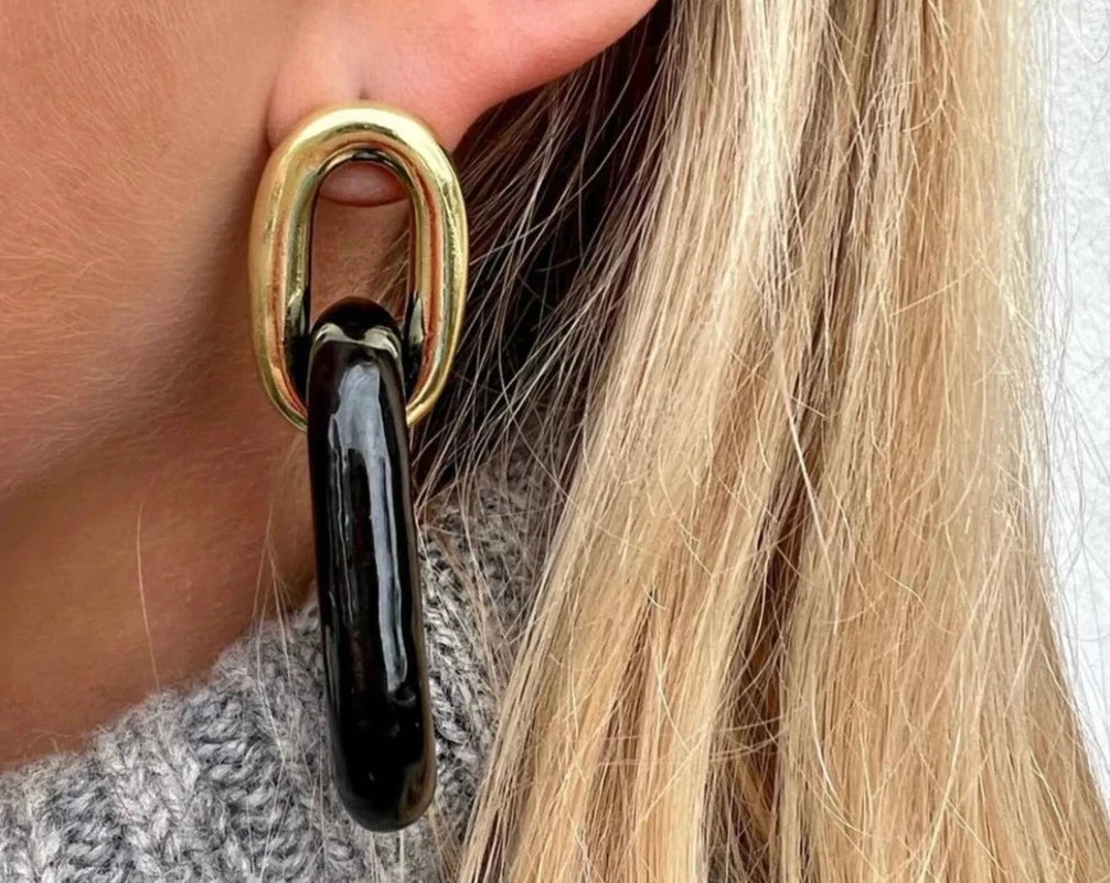 Sheila Fajl Small Shakedown Earrings - Black
