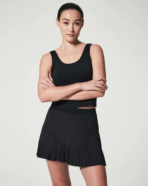 Spanx Yes - Pleats! Skort -14" - Very Black