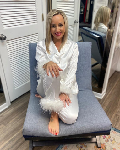 BuddyLove Danica Pajama Set - White