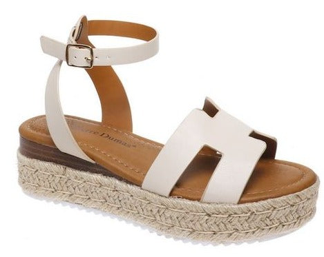 Iris Cut Out Sandal - Nude